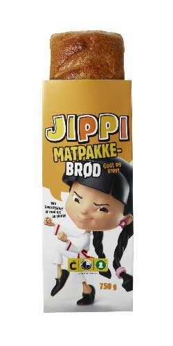 Bilde av Bakehuset Jippi matpakkebrød skåret. Bilde av Bakehuset Jippi matpakkebrød skåret.