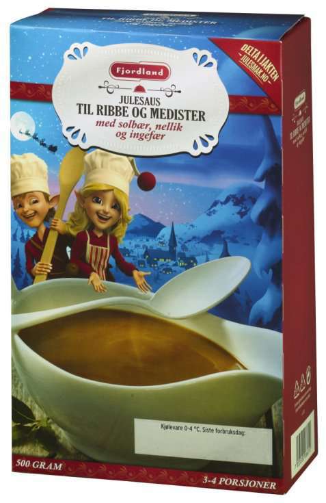 Bilde av Fjordland Julesaus ribbe/medister.