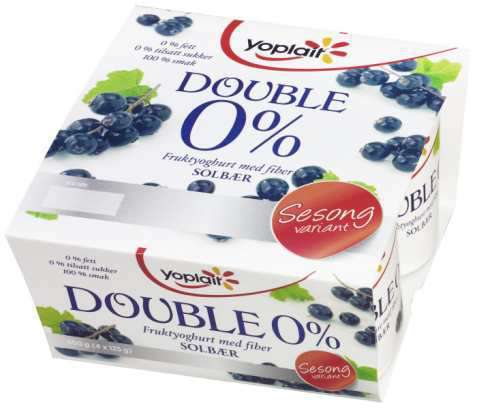 Bilde av Fjordland Yoplait Dobbel 0 prosent Solbær. Bilde av Fjordland Yoplait Dobbel 0 prosent Solbær.