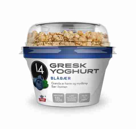 Bilde av Tine 14 Gresk Yoghurt Blåbær. Bilde av Tine 14 Gresk Yoghurt Blåbær.