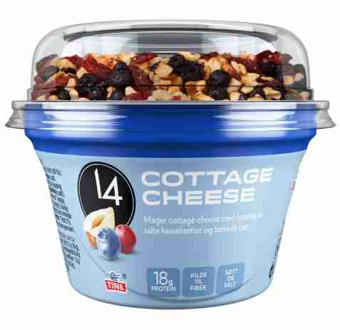 Bilde av Tine 14 Cottage Cheese Hasselnøtt. Bilde av Tine 14 Cottage Cheese Hasselnøtt.