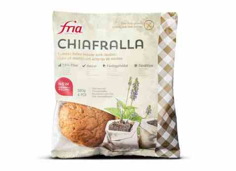 Bilde av Fria glutenfrie rundstykker med chiafrø. Bilde av Fria glutenfrie rundstykker med chiafrø.