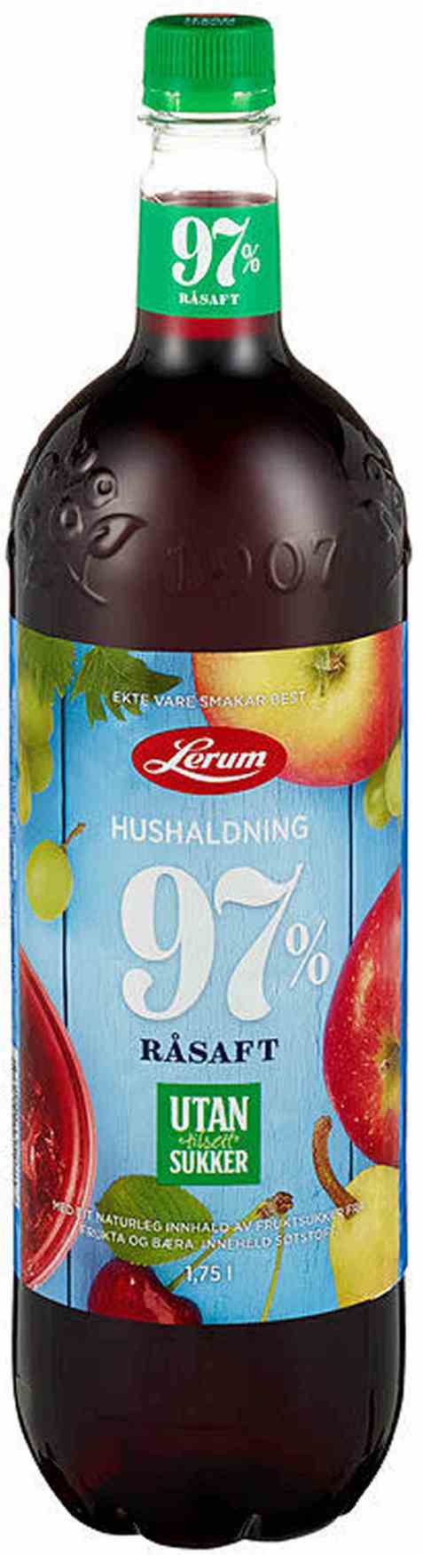 Bilde av Lerum Husholdningssaft uten tilsett sukker 1,75 l. Bilde av Lerum Husholdningssaft uten tilsett sukker 1,75 l.