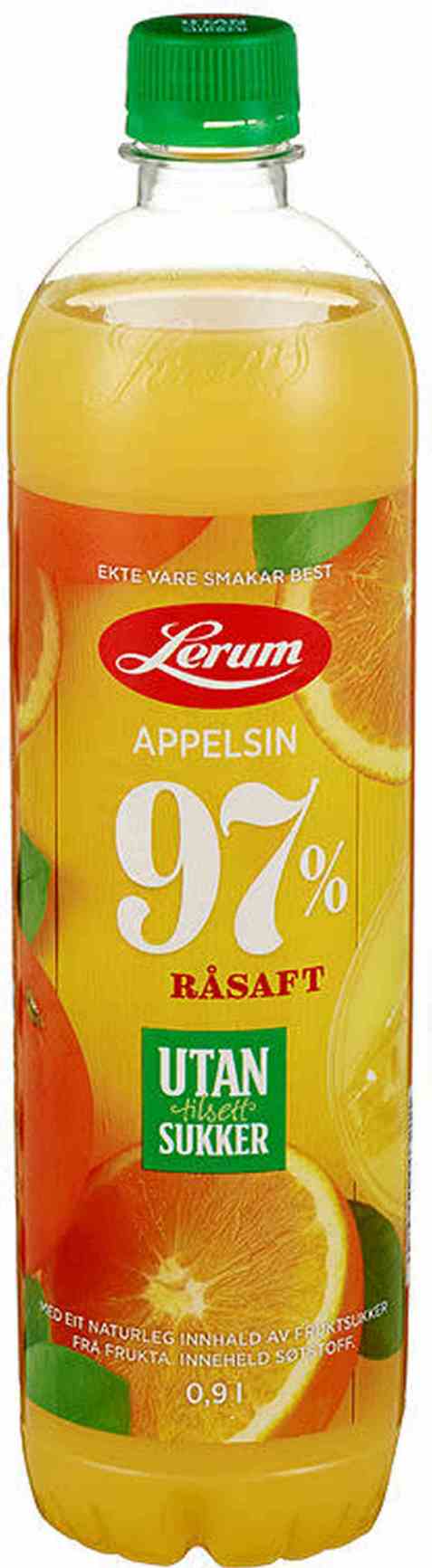 Bilde av Lerum appelsinsaft utan tilsett sukker. Bilde av Lerum appelsinsaft utan tilsett sukker.