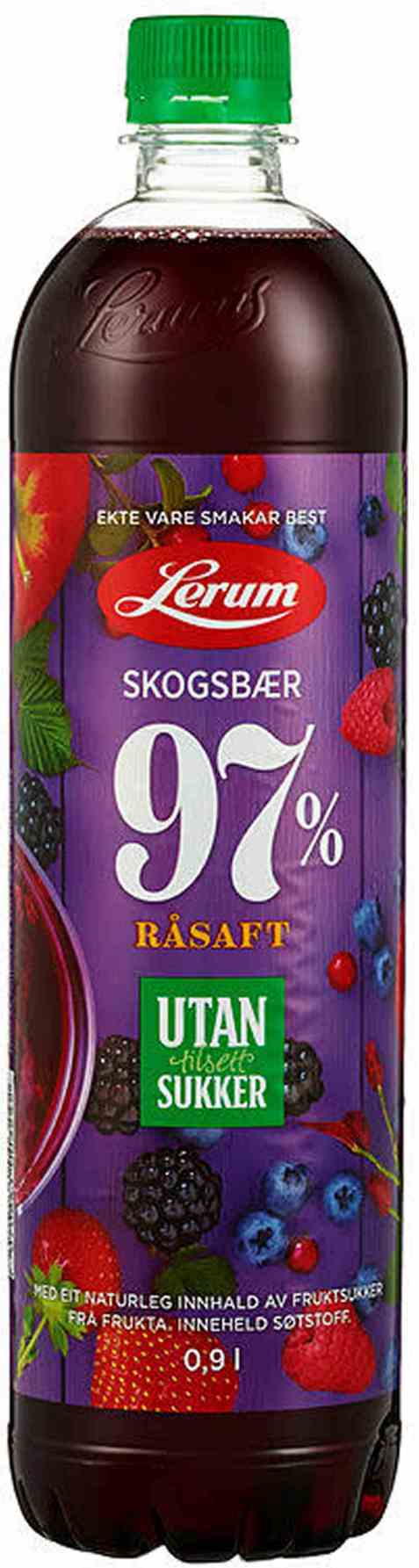 Bilde av Lerum skogsbærsaft utan tilsett sukker. Bilde av Lerum skogsbærsaft utan tilsett sukker.
