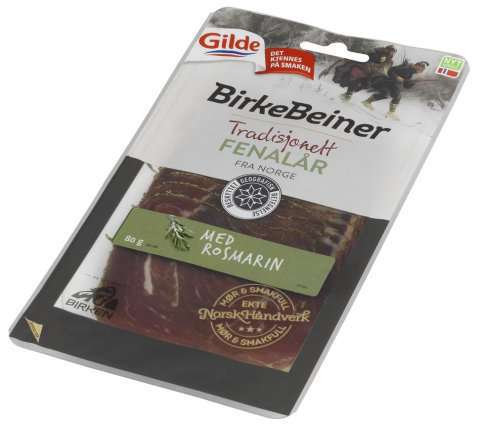 Bilde av Gilde Birkebeiner fenalår med rosmarin. Bilde av Gilde Birkebeiner fenalår med rosmarin.