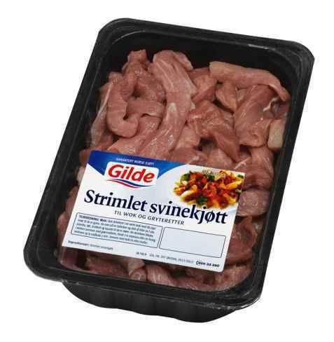 Bilde av Gilde Strimlet svinekjøtt. Bilde av Gilde Strimlet svinekjøtt.