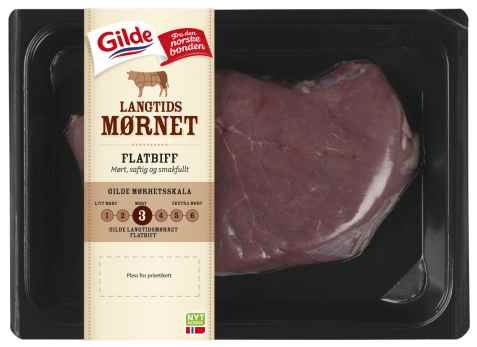 Bilde av Gilde Langtidsmørnet Flatbiff. Bilde av Gilde Langtidsmørnet Flatbiff.