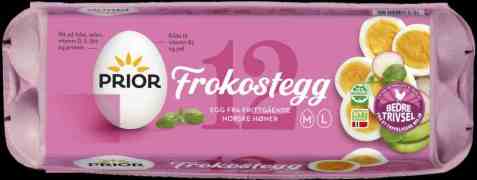 Bilde av Prior egg God morgen ML frokostegg 12 stk. Bilde av Prior egg God morgen ML frokostegg 12 stk.