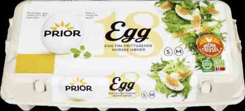 Bilde av Prior egg SM frittgående 18 stk. Bilde av Prior egg SM frittgående 18 stk.