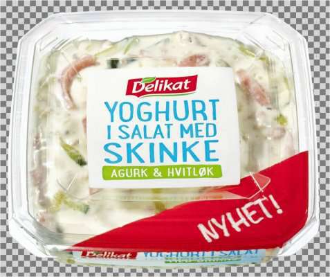 Bilde av Delikat Yoghurt i salat med skinke. Bilde av Delikat Yoghurt i salat med skinke.