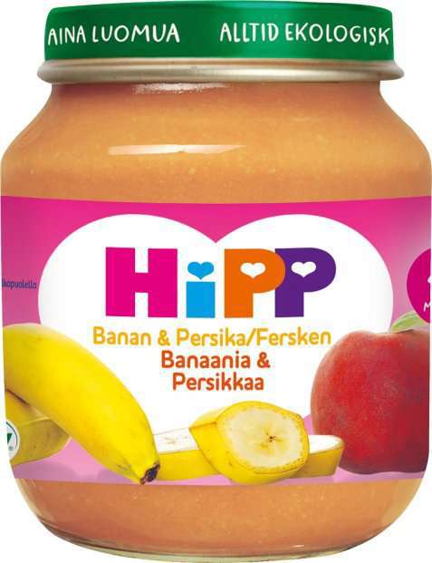 Bilde av Hipp Banan & fersken. Bilde av Hipp Banan & fersken.