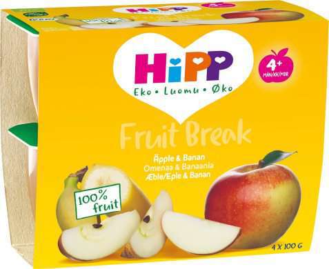 Bilde av Hipp Fruit break eple og banan. Bilde av Hipp Fruit break eple og banan.