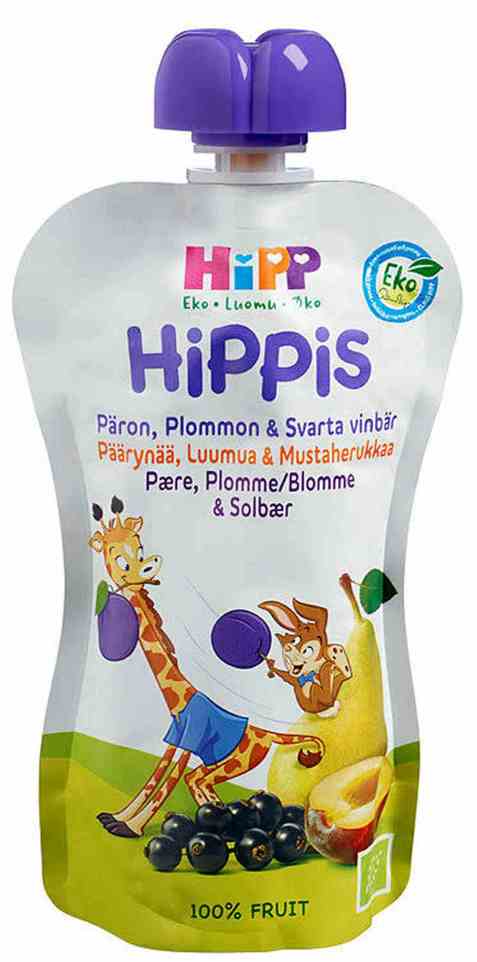Bilde av Hipp hippis - Pære, plomme og solbær. Bilde av Hipp hippis - Pære, plomme og solbær.