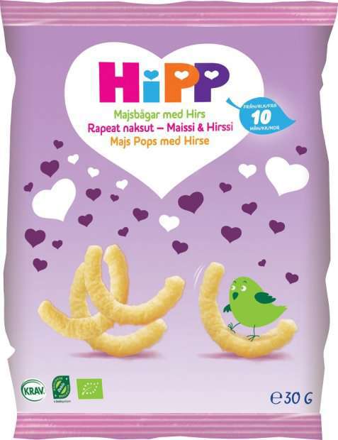 Bilde av Hipp Mais Pops med Hirse.