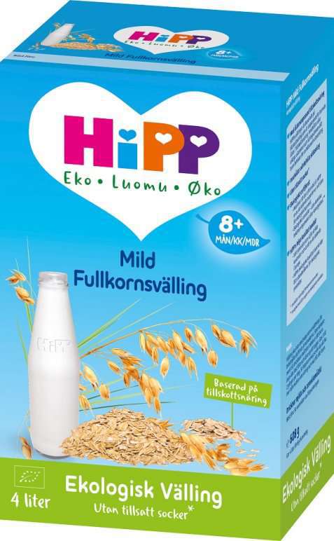 Bilde av Hipp Mild Fullkorngrøt. Bilde av Hipp Mild Fullkorngrøt.