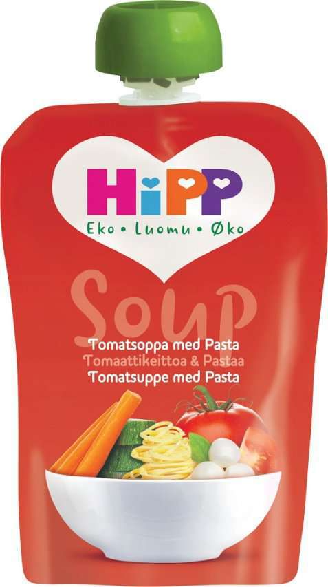 Bilde av Hipp Soup Tomatsuppe med Pasta. Bilde av Hipp Soup Tomatsuppe med Pasta.