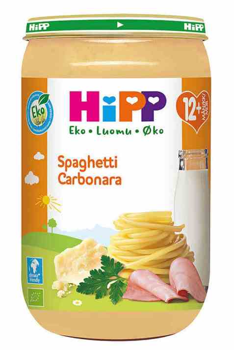 Bilde av Hipp Spaghetti Carbonara. Bilde av Hipp Spaghetti Carbonara.