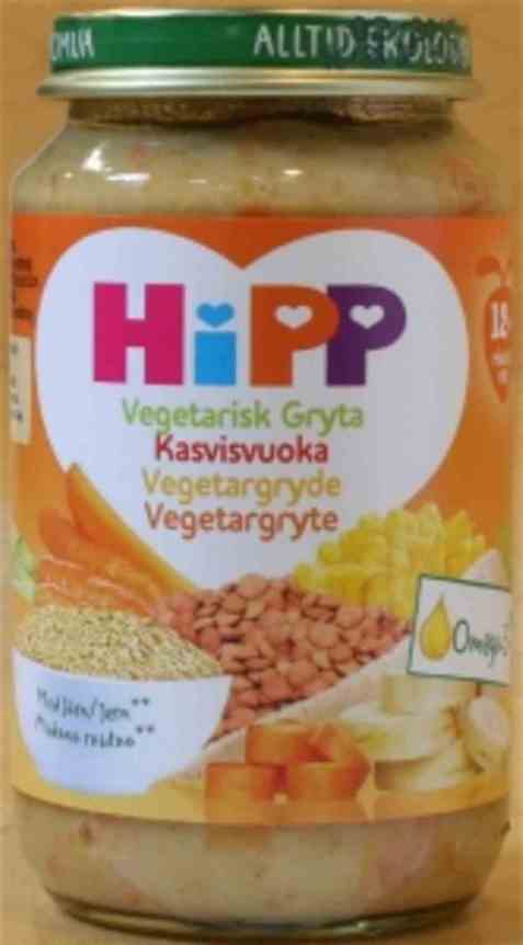 Bilde av Hipp vegetargryte. Bilde av Hipp vegetargryte.