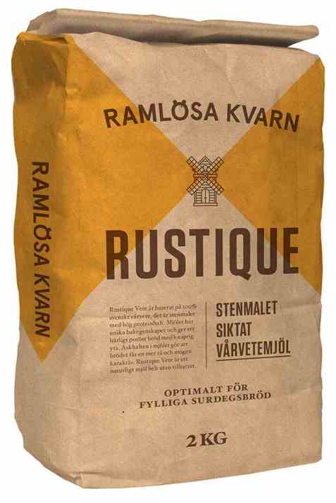 Bilde av Ramløsa Kvarn Rustique stenmalet siktet vårhvetemel.