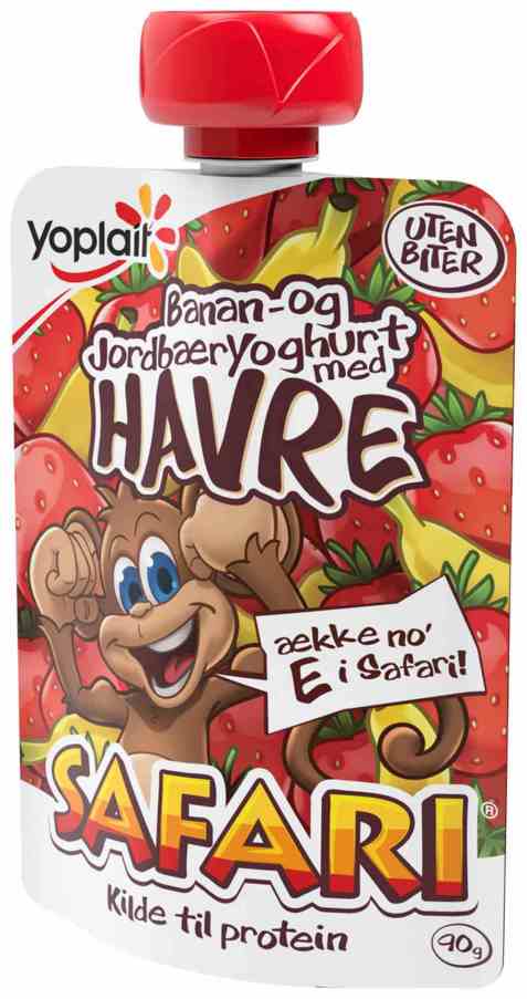 Bilde av Fjordland Yoplait Safari Banan-/jordbæryoghurt m/havre. Bilde av Fjordland Yoplait Safari Banan-/jordbæryoghurt m/havre.