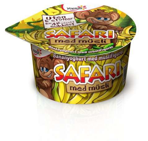 Bilde av Fjordland Yoplait Safari Banan med musli. Bilde av Fjordland Yoplait Safari Banan med musli.