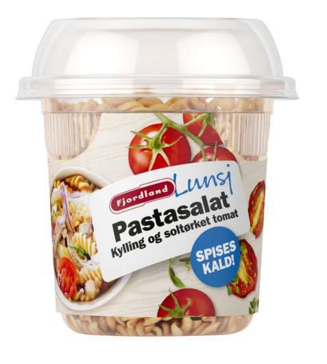 Bilde av Fjordland Pastasalat med kylling og soltørket tomat. Bilde av Fjordland Pastasalat med kylling og soltørket tomat.