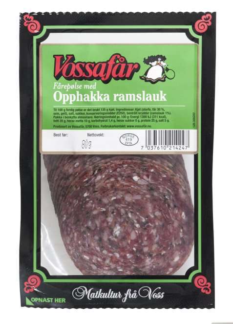 Bilde av VossafÄr med ramslauk. Bilde av VossafÄr med ramslauk.