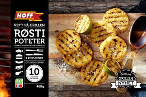 Bilde av Hoff rett på grillen røstipoteter. Bilde av Hoff rett på grillen røstipoteter.