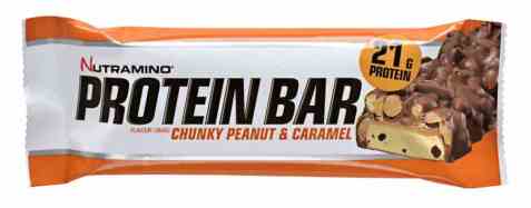 Bilde av Nutramino Proteinbar Chunky Peanut & Caramel. Bilde av Nutramino Proteinbar Chunky Peanut & Caramel.