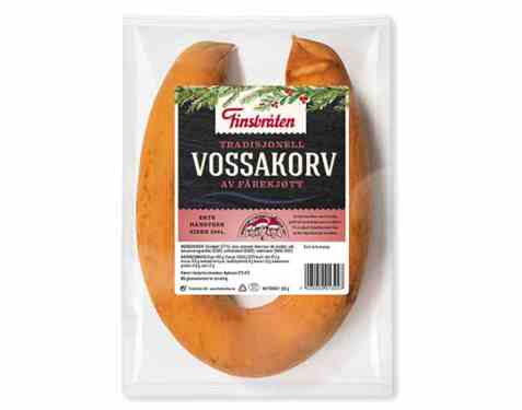 Bilde av Finsbråten røkt vossakorv. Bilde av Finsbråten røkt vossakorv.