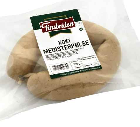Bilde av Finsbråten medisterpølse 400g. Bilde av Finsbråten medisterpølse 400g.