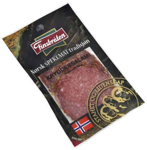 Bilde av Finsbråten KrydderSalami 80g. Bilde av Finsbråten KrydderSalami 80g.