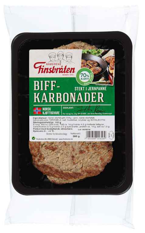 Bilde av Finsbråten biffkarbonader.
