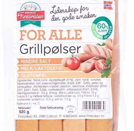 Bilde av Finsbråten for alle grillpølser. Bilde av Finsbråten for alle grillpølser.