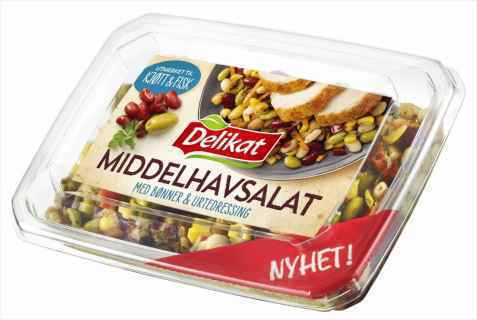 Bilde av Delikat middelhavssalat. Bilde av Delikat middelhavssalat.