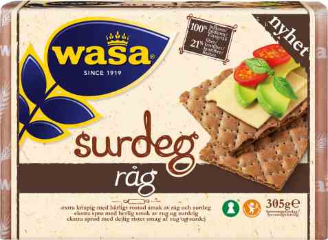 Bilde av Wasa surdeig rug. Bilde av Wasa surdeig rug.