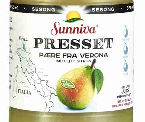 Bilde av Tine Sunniva presset pære. Bilde av Tine Sunniva presset pære.