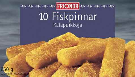 Bilde av Frionor fiskepinner. Bilde av Frionor fiskepinner.