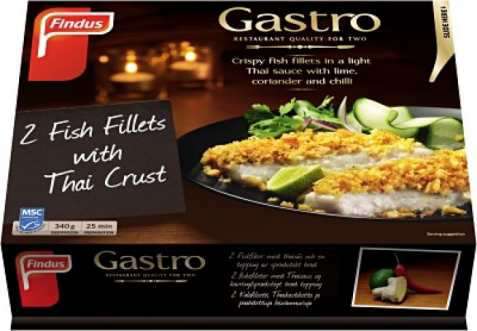 Bilde av Findus Gastro fiskefilet med thaisaus. Bilde av Findus Gastro fiskefilet med thaisaus.