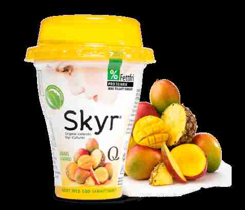 Bilde av Q skyr ananas og mango. Bilde av Q skyr ananas og mango.