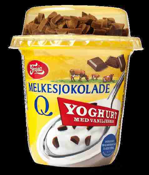 Bilde av Q melkesjokolade yoghurt. Bilde av Q melkesjokolade yoghurt.
