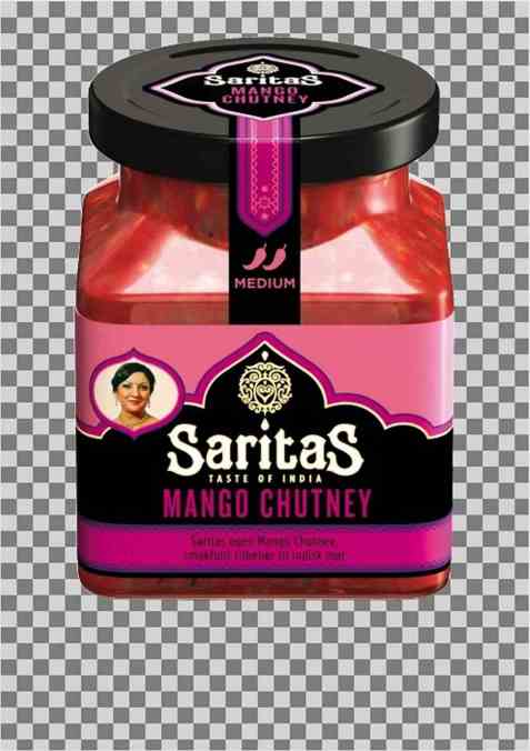 Bilde av Saritas mango chutney. Bilde av Saritas mango chutney.
