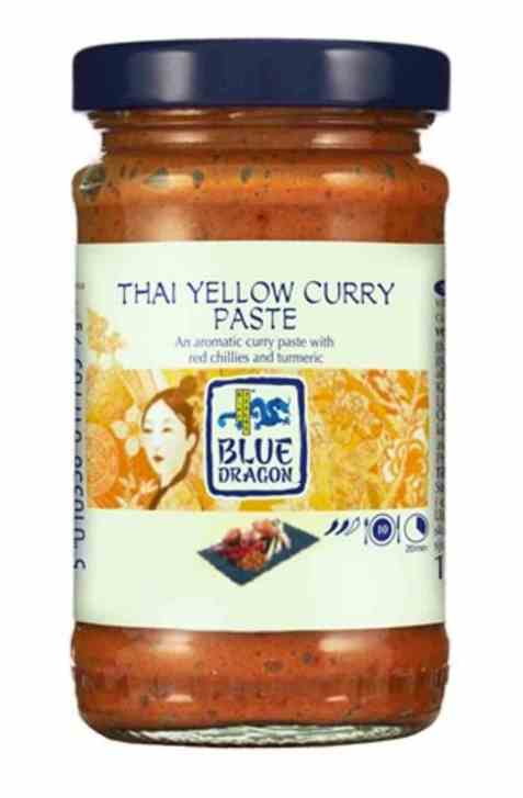 Bilde av Blue Dragon yellow curry paste. Bilde av Blue Dragon yellow curry paste.