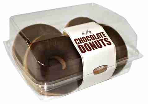 Bilde av Aunt Mabel donut chocolate 4 pack. Bilde av Aunt Mabel donut chocolate 4 pack.
