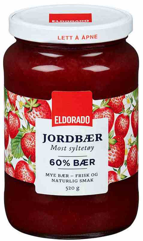 Bilde av Eldorado jordbærsyltetøy. Bilde av Eldorado jordbærsyltetøy.