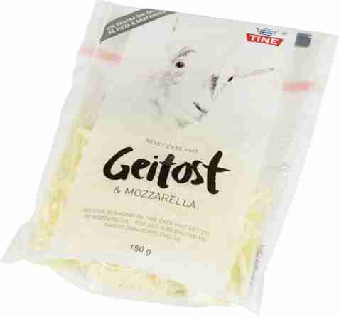 Bilde av Tine revet hvit geitost og mozzarella. Bilde av Tine revet hvit geitost og mozzarella.