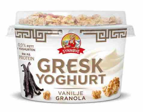 Bilde av Synnøve gresk yoghurt vanilje og granola. Bilde av Synnøve gresk yoghurt vanilje og granola.