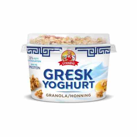 Bilde av Synnøve gresk yoghurt honning og granola.