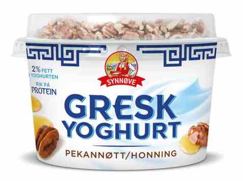 Bilde av Synnøve gresk yoghurt pekannøtter og honning. Bilde av Synnøve gresk yoghurt pekannøtter og honning.